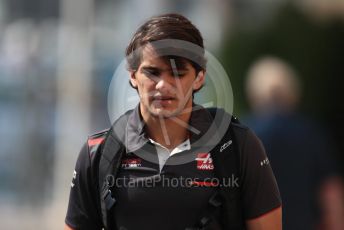 World © Octane Photographic Ltd. Formula 1 –  Abu Dhabi GP - Paddock. Haas F1 Team 2019 test driver– Pietro Fittipaldi. Yas Marina Circuit, Abu Dhabi. Thursday 22nd November 2018.