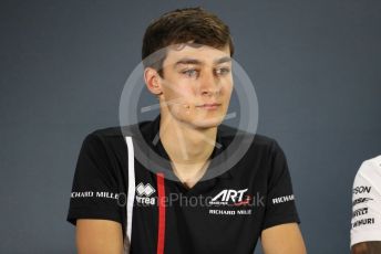 World © Octane Photographic Ltd. Formula 1 – Abu Dhabi GP - FIA Drivers’ Press Conference. George Russell - 2019 Williams Driver. Yas Marina Circuit, Abu Dhabi. Thursday 22nd November 2018.