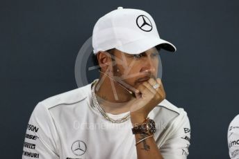 World © Octane Photographic Ltd. Formula 1 – Abu Dhabi GP - FIA Drivers’ Press Conference. Mercedes AMG Petronas Motorsport - Lewis Hamilton. Yas Marina Circuit, Abu Dhabi. Thursday 22nd November 2018.