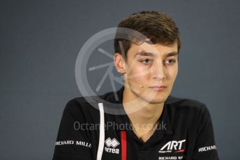 World © Octane Photographic Ltd. Formula 1 – Abu Dhabi GP - FIA Drivers’ Press Conference. George Russell - 2019 Williams Driver. Yas Marina Circuit, Abu Dhabi. Thursday 22nd November 2018.