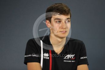 World © Octane Photographic Ltd. Formula 1 – Abu Dhabi GP - FIA Drivers’ Press Conference. George Russell - 2019 Williams Driver. Yas Marina Circuit, Abu Dhabi. Thursday 22nd November 2018.