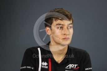 World © Octane Photographic Ltd. Formula 1 – Abu Dhabi GP - FIA Drivers’ Press Conference. George Russell - 2019 Williams Driver. Yas Marina Circuit, Abu Dhabi. Thursday 22nd November 2018.