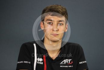 World © Octane Photographic Ltd. Formula 1 – Abu Dhabi GP - FIA Drivers’ Press Conference. George Russell - 2019 Williams Driver. Yas Marina Circuit, Abu Dhabi. Thursday 22nd November 2018.