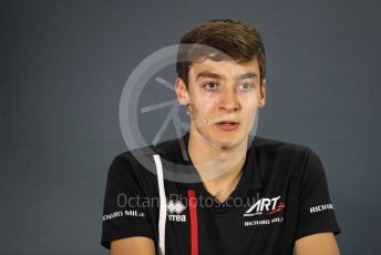 World © Octane Photographic Ltd. Formula 1 – Abu Dhabi GP - FIA Drivers’ Press Conference. George Russell - 2019 Williams Driver. Yas Marina Circuit, Abu Dhabi. Thursday 22nd November 2018.