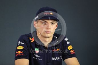 World © Octane Photographic Ltd. Formula 1 – Abu Dhabi GP - FIA Drivers’ Press Conference. Aston Martin Red Bull Racing TAG Heuer – Max Verstappen. Yas Marina Circuit, Abu Dhabi. Thursday 22nd November 2018.