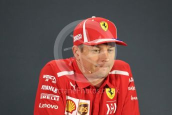 World © Octane Photographic Ltd. Formula 1 – Abu Dhabi GP - FIA Drivers’ Press Conference. Scuderia Ferrari – Kimi Raikkonen. Yas Marina Circuit, Abu Dhabi. Thursday 22nd November 2018.