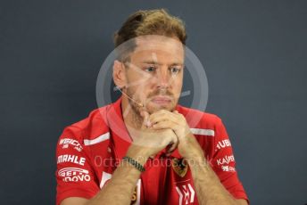 World © Octane Photographic Ltd. Formula 1 – Abu Dhabi GP - FIA Drivers’ Press Conference. Scuderia Ferrari – Sebastian Vettel. Yas Marina Circuit, Abu Dhabi. Thursday 22nd November 2018.