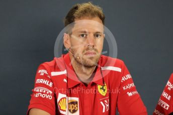 World © Octane Photographic Ltd. Formula 1 – Abu Dhabi GP - FIA Drivers’ Press Conference. Scuderia Ferrari – Sebastian Vettel. Yas Marina Circuit, Abu Dhabi. Thursday 22nd November 2018.