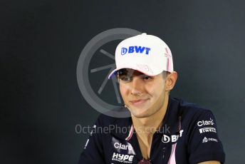 World © Octane Photographic Ltd. Formula 1 – Abu Dhabi GP - FIA Drivers’ Press Conference. Racing Point Force India - Esteban Ocon. Yas Marina Circuit, Abu Dhabi. Thursday 22nd November 2018.