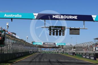 World © Octane Photographic Ltd. Formula 1 – Australian GP - Class of 2018. Start lights. Albert Park, Melbourne, Australia. Sunday 25th March 2018.