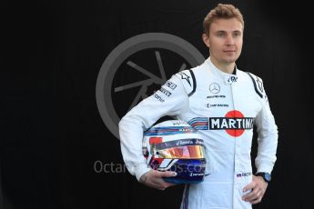 World © Octane Photographic Ltd. Formula 1 – Australian GP - Driver Photo Call. Williams Martini Racing FW41 – Sergey Sirotkin. Albert Park, Melbourne, Australia. Thursday 22nd March 2018.