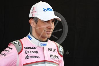 World © Octane Photographic Ltd. Formula 1 – Australian GP - Driver Photo Call. Sahara Force India VJM11 - Esteban Ocon. Albert Park, Melbourne, Australia. Thursday 22nd March 2018.