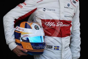 World © Octane Photographic Ltd. Formula 1 – Australian GP - Driver Photo Call. Alfa Romeo Sauber F1 Team C37 – Marcus Ericsson. Albert Park, Melbourne, Australia. Thursday 22nd March 2018.