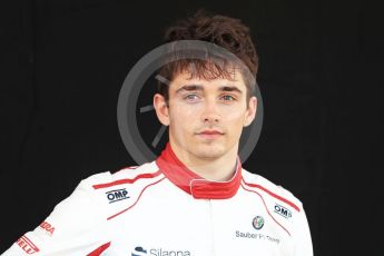 World © Octane Photographic Ltd. Formula 1 – Australian GP - Driver Photo Call. Alfa Romeo Sauber F1 Team C37 – Charles Leclerc. Albert Park, Melbourne, Australia. Thursday 22nd March 2018.