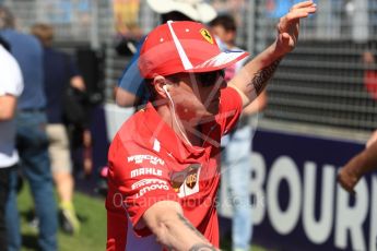 World © Octane Photographic Ltd. Formula 1 – Australian GP - Drivers’ Parade. Scuderia Ferrari SF71-H – Kimi Raikkonen. Albert Park, Melbourne, Australia. Sunday 25th March 2018.