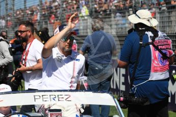 World © Octane Photographic Ltd. Formula 1 – Australian GP - Drivers’ Parade. Sahara Force India VJM11 - Sergio Perez. Albert Park, Melbourne, Australia. Sunday 25th March 2018.