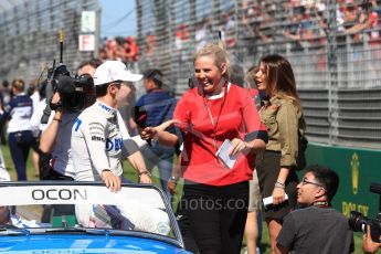 World © Octane Photographic Ltd. Formula 1 – Australian GP - Drivers’ Parade. Sahara Force India VJM11 - Esteban Ocon. Albert Park, Melbourne, Australia. Sunday 25th March 2018.