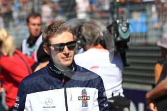 World © Octane Photographic Ltd. Formula 1 – Australian GP - Drivers’ Parade. Williams Martini Racing FW41 – Sergey Sirotkin. Albert Park, Melbourne, Australia. Sunday 25th March 2018.