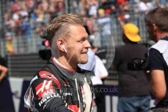 World © Octane Photographic Ltd. Formula 1 – Australian GP - Drivers’ Parade. Haas F1 Team VF-18 – Kevin Magnussen. Albert Park, Melbourne, Australia. Sunday 25th March 2018.