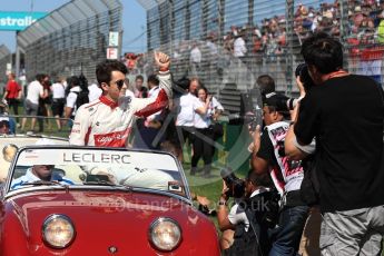 World © Octane Photographic Ltd. Formula 1 – Australian GP - Drivers’ Parade. Alfa Romeo Sauber F1 Team C37 – Charles Leclerc. Albert Park, Melbourne, Australia. Sunday 25th March 2018.