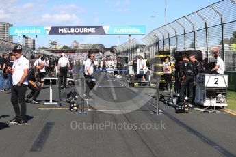 World © Octane Photographic Ltd. Formula 1 – Australian GP - Grid. McLaren MCL33 – Fernando Alonso. Albert Park, Melbourne, Australia. Sunday 25th March 2018.