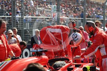 World © Octane Photographic Ltd. Formula 1 – Australian GP - Grid. Scuderia Ferrari SF71-H – Sebastian Vettel. Albert Park, Melbourne, Australia. Sunday 25th March 2018.