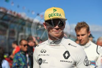 World © Octane Photographic Ltd. Formula 1 – Australian GP - Grid. Renault Sport F1 Team RS18 – Nico Hulkenberg. Albert Park, Melbourne, Australia. Sunday 25th March 2018.