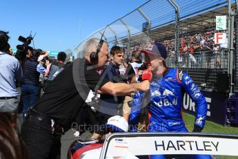 World © Octane Photographic Ltd. Formula 1 – Australian GP - Drivers’ Parade. Scuderia Toro Rosso STR13 – Brendon Hartley. Albert Park, Melbourne, Australia. Sunday 25th March 2018.