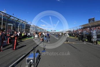 World © Octane Photographic Ltd. Formula 1 – Australian GP - Grid. The grid empty of gridgirls for the 1st time in recent history. Albert Park, Melbourne, Australia. Sunday 25th March 2018.