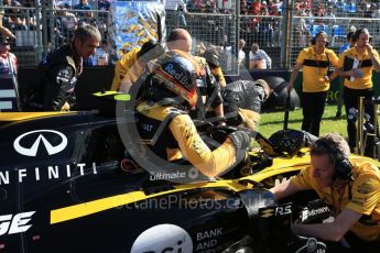 World © Octane Photographic Ltd. Formula 1 – Australian GP - Grid. Renault Sport F1 Team RS18 – Carlos Sainz. Albert Park, Melbourne, Australia. Sunday 25th March 2018.