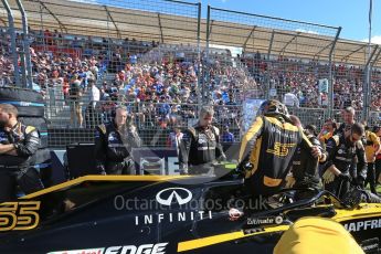 World © Octane Photographic Ltd. Formula 1 – Australian GP - Grid. Renault Sport F1 Team RS18 – Carlos Sainz. Albert Park, Melbourne, Australia. Sunday 25th March 2018.