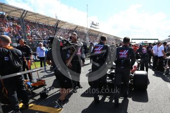 World © Octane Photographic Ltd. Formula 1 – Australian GP - Grid. Haas F1 Team VF-18 – Romain Grosjean. Albert Park, Melbourne, Australia. Sunday 25th March 2018.