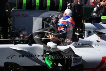 World © Octane Photographic Ltd. Formula 1 – Australian GP - Grid. Haas F1 Team VF-18 – Romain Grosjean. Albert Park, Melbourne, Australia. Sunday 25th March 2018.
