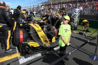 World © Octane Photographic Ltd. Formula 1 – Australian GP - Grid. Renault Sport F1 Team RS18 – Nico Hulkenberg. Albert Park, Melbourne, Australia. Sunday 25th March 2018.