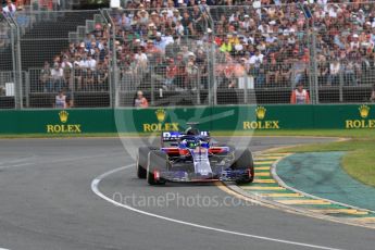 World © Octane Photographic Ltd. Formula 1 – Australian GP - Race. Scuderia Toro Rosso STR13 – Brendon Hartley. Albert Park, Melbourne, Australia. Sunday 25th March 2018.