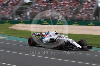 World © Octane Photographic Ltd. Formula 1 – Australian GP - Race. Williams Martini Racing FW41 – Sergey Sirotkin. Albert Park, Melbourne, Australia. Sunday 25th March 2018.