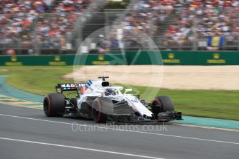 World © Octane Photographic Ltd. Formula 1 – Australian GP - Race. Williams Martini Racing FW41 – Lance Stroll. Albert Park, Melbourne, Australia. Sunday 25th March 2018.