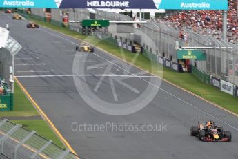World © Octane Photographic Ltd. Formula 1 – Australian GP - Race. Aston Martin Red Bull Racing TAG Heuer RB14 – Daniel Ricciardo. Albert Park, Melbourne, Australia. Sunday 25th March 2018.