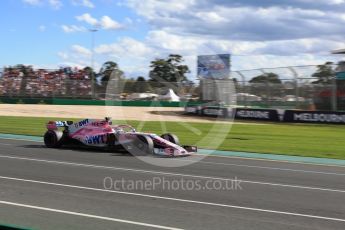 World © Octane Photographic Ltd. Formula 1 – Australian GP - Race. Sahara Force India VJM11 - Sergio Perez. Albert Park, Melbourne, Australia. Sunday 25th March 2018.