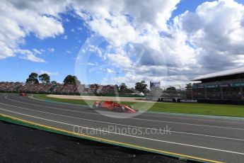 World © Octane Photographic Ltd. Formula 1 – Australian GP - Race. Scuderia Ferrari SF71-H - Kimi Raikkonen and Sebastian Vettel. Albert Park, Melbourne, Australia. Sunday 25th March 2018.