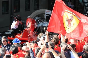 World © Octane Photographic Ltd. Formula 1 – Australian GP - Parc Ferme. Scuderia Ferrari SF71-H – Sebastian Vettel. Albert Park, Melbourne, Australia. Sunday 25th March 2018.