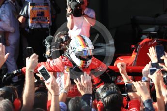 World © Octane Photographic Ltd. Formula 1 – Australian GP - Parc Ferme. Scuderia Ferrari SF71-H – Sebastian Vettel. Albert Park, Melbourne, Australia. Sunday 25th March 2018.
