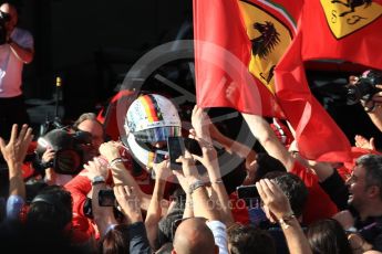 World © Octane Photographic Ltd. Formula 1 – Australian GP - Parc Ferme. Scuderia Ferrari SF71-H – Sebastian Vettel. Albert Park, Melbourne, Australia. Sunday 25th March 2018.
