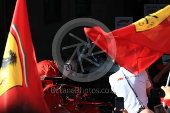World © Octane Photographic Ltd. Formula 1 – Australian GP - Parc Ferme. Scuderia Ferrari SF71-H – Sebastian Vettel. Albert Park, Melbourne, Australia. Sunday 25th March 2018.