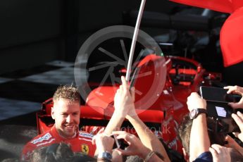 World © Octane Photographic Ltd. Formula 1 – Australian GP - Parc Ferme. Scuderia Ferrari SF71-H – Sebastian Vettel. Albert Park, Melbourne, Australia. Sunday 25th March 2018.