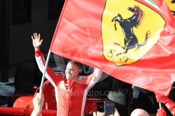 World © Octane Photographic Ltd. Formula 1 – Australian GP - Parc Ferme. Scuderia Ferrari SF71-H – Sebastian Vettel. Albert Park, Melbourne, Australia. Sunday 25th March 2018.