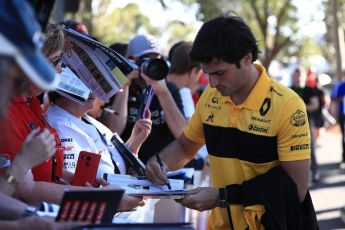 World © Octane Photographic Ltd. Formula 1 – Australian GP - Friday Melbourne Walk. Renault Sport F1 Team RS18 – Carlos Sainz. Albert Park, Melbourne, Australia. Friday 23rd March 2018.