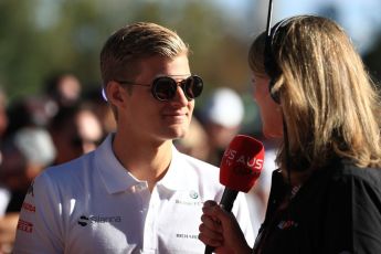 World © Octane Photographic Ltd. Formula 1 – Australian GP - Friday Melbourne Walk. Alfa Romeo Sauber F1 Team C37 – Marcus Ericsson. Albert Park, Melbourne, Australia. Friday 23rd March 2018.