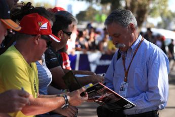 World © Octane Photographic Ltd. Formula 1 - Australian GP - Friday Melbourne Walk. Chase Carey - Chief Executive Officer of the Formula One Group. Albert Park, Melbourne, Australia. Friday 23rd March 2018.