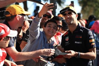 World © Octane Photographic Ltd. Formula 1 – Australian GP - Friday Melbourne Walk. Aston Martin Red Bull Racing TAG Heuer RB14 – Daniel Ricciardo. Albert Park, Melbourne, Australia. Friday 23rd March 2018.